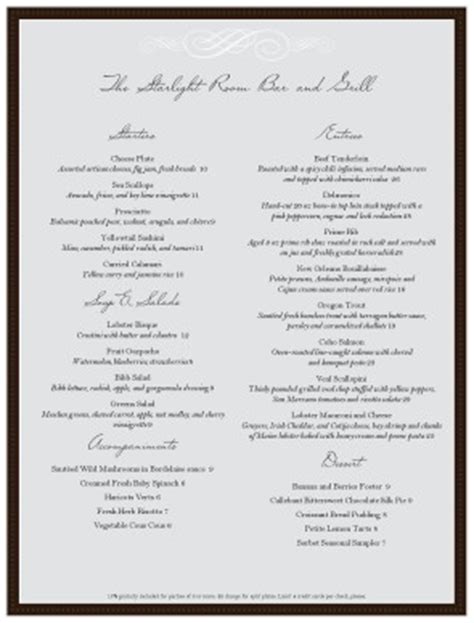 Customize Formal Dinner Menu Template