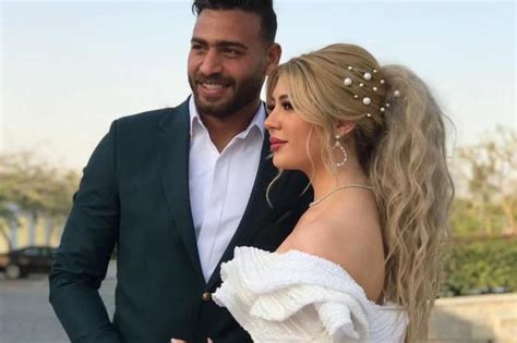 زواج محمد أبو جبل حارس مرمى الزمالك من ملكة جمال العرب لعام 2019 مجلة