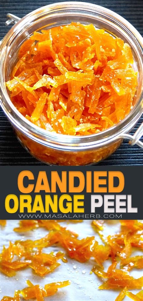 Candied Orange Peel Recipe Diy 🍊 Candied Orange Peel