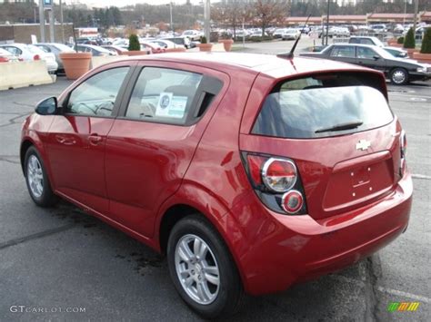 Crystal Red Tintcoat Chevrolet Sonic Ls Hatch Exterior Photo