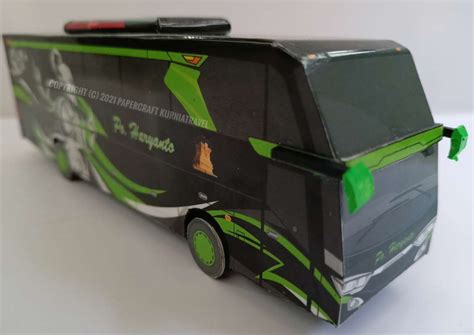 Jual Miniatur Bus Haryanto Wayang Pragolo Hijau Skala Di Seller