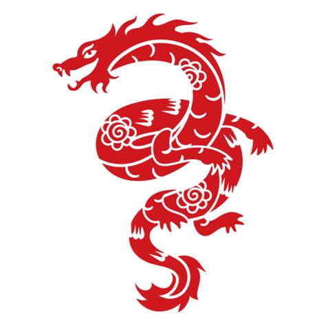 Design Png E Svg De Signo Chinês Do Zodíaco Do Dragão Do Ano Novo Para