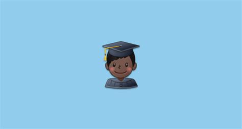 👨🏿‍🎓 Estudiante Hombre Tono De Piel Oscuro Emoji On Samsung Experience 81