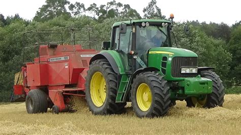 Harvest 2021 Baling Straw With John Deere S MF Baler 7530