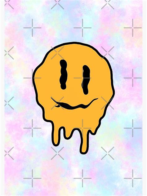 DRiPPY SMILEY FACE TIE DYE The Summer Surf Club Poster For Sale By