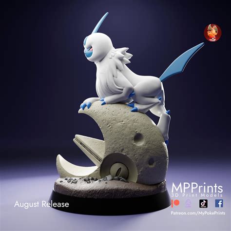 Pokemon Fan Made Absol Figure Mypokeprints 3D Printed Etsy