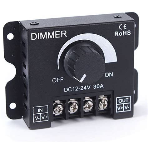 Sunhufa Led Light Strip Dimmer A Dc V V W Knob Adjust