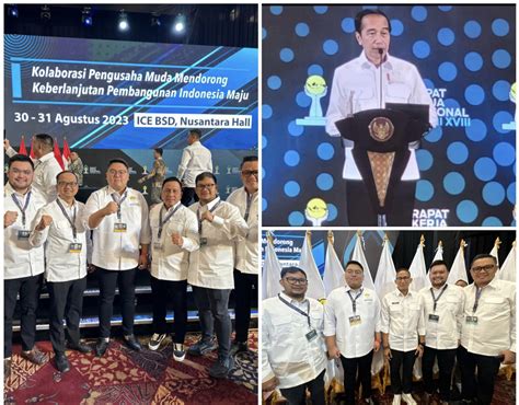 Rakernas XVIII HIPMI Dibuka Presiden Jokowi Rio Dondokambey Momen