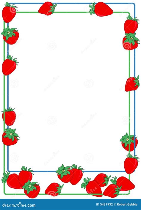 Strawberry Border Stock Photography - Image: 5431932