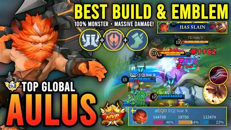 Massive Damage Aulus Best Build Emblem Top Global Aulus