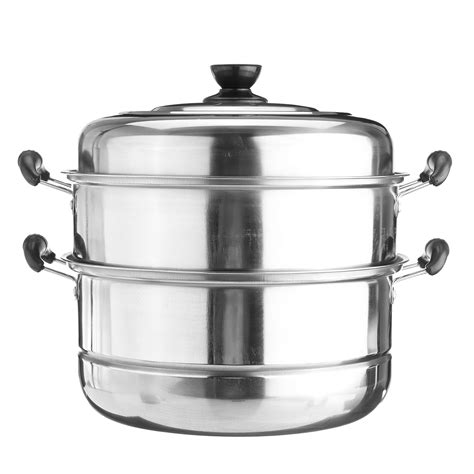Tier Stainless Steel Pot Steamer Steam Cooking Cooker Cookware Hot Pot Kitchen Cooking Tools