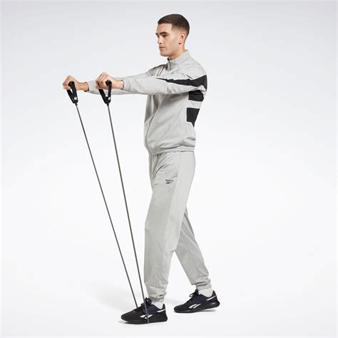 Reebok Identity Vector Knit Track Pants In Pure Grey 3 Reebok Official Uk