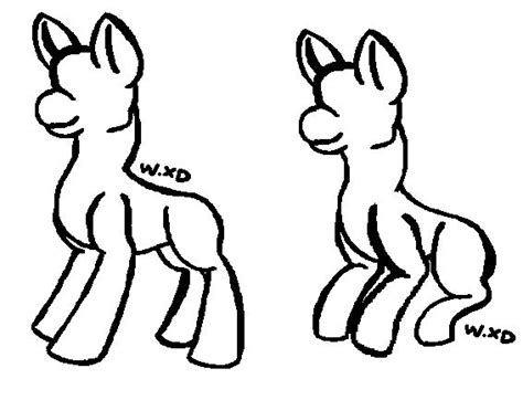 Pony Bases Set By Snowies Adoptables On Deviantart