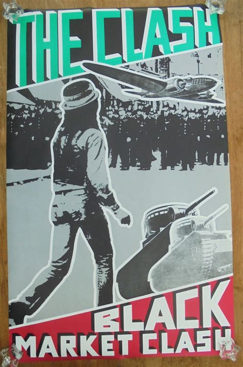 The Clash Black Market Clash Original Rock Promo Poster 1980 Ebay