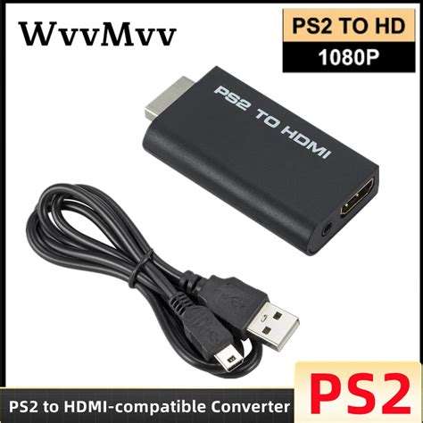 Ps2 Para Hdmi Conversor Compat Vel Hd Completo 1080p Interface De