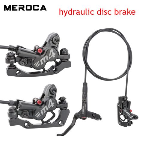 MEROCA MTB Hydraulic Brakes Set For Bicycle Disc 4 Pushes Piston