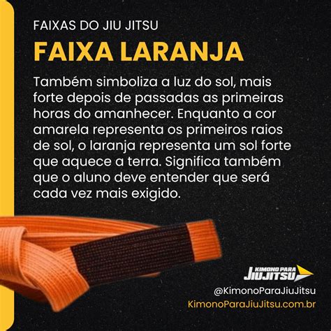 Você já sabia o significado da cor da Faixa Laranja do Jiu JItsu