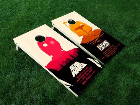 Star Wars Cornhole Decals Set Of 2 Cornhole Wraps Comes Etsy