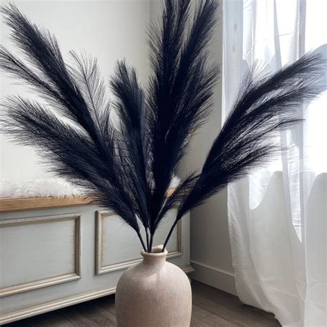 Black Pamapas Grass Centerpiece Etsy