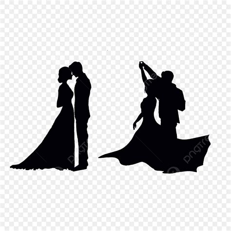 Couples Dancing Silhouette Transparent Background, Sweet Couple Dancing ...