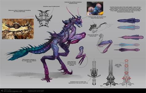 Artstation Uv Desert Shrimp Raptor Creature Artwork Creature