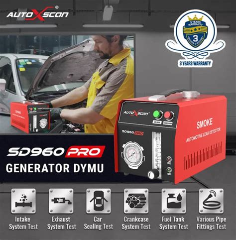 AutoXScan SD960Pro Rauchgenerator Profi Leckdetektor Gerät AutoTechnik