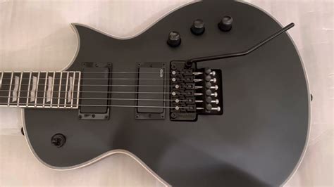 Esp Ltd Ec 1000fr Deluxe In Satin Black Youtube