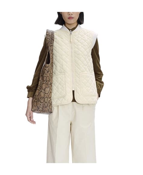 Apc Elea Quilted Gilet In Nude ModeSens