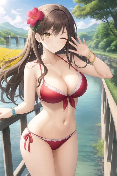 Chiêm ngưỡng 66 ảnh anime gái xinh mặc bikini đầy cuốn hút