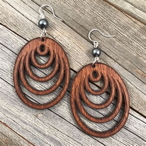 Pin On Fun Wood Earrings