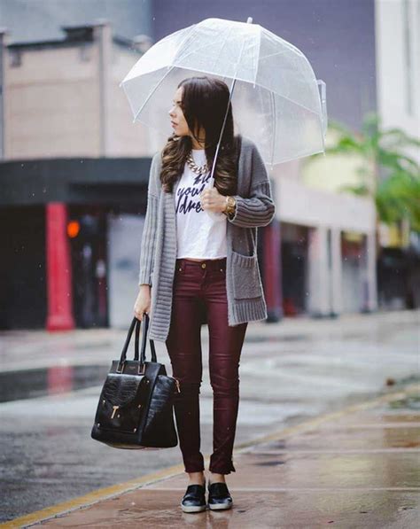 Looks Ideales Para Esos D As De Lluvia En Primavera Moda Lluvia