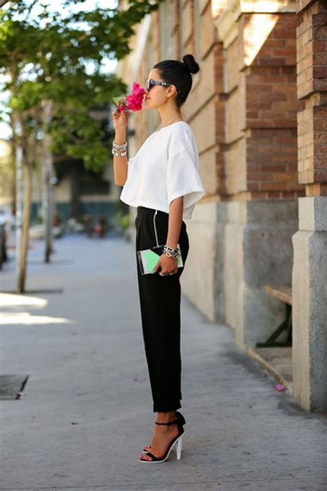 Нарядный образ с черными брюками - 68 фото