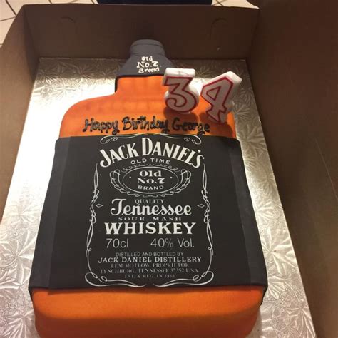 3d Jack Daniels Whiskey Bottle Birthday Cake Bottle Cake Jack