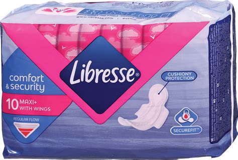 Libresse Дамски превръзки Maxi+ Normal, 10 бр. Пазарувайте трайно ...