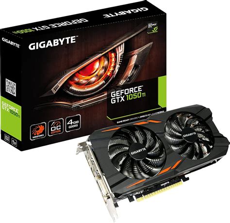 Gigabyte Geforce GTX 1050 Ti 4GB Windforce Graphic Card GV N105TWF2OC