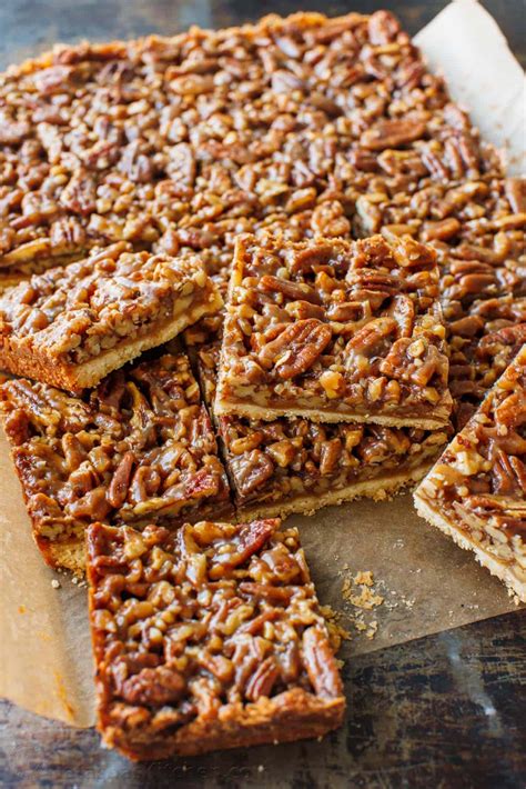 Pecan Pie Bars Recipe VIDEO Desertridgems