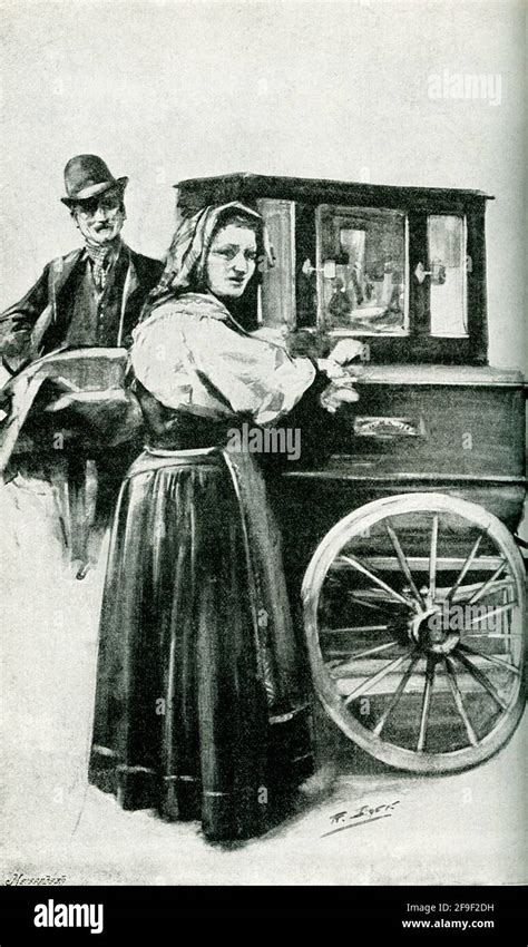 This 1895 Illustration Shows A Piano Organ Grinder The Organ Grinder