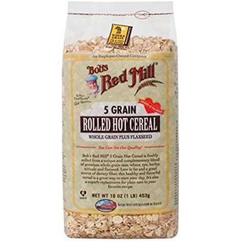 Bobs Red Mill 5 Grain Rolled Hot Cereal 16 Ounces Case Of 4 Walmart