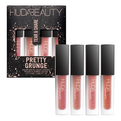 Pretty Grunge Liquid Matte Lip Quad HUDA BEAUTY SEPHORA