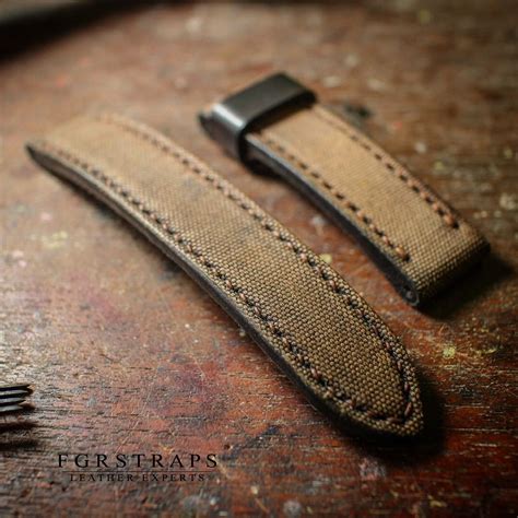 Canvas Leather Watch Straps By Fgrstraps