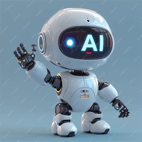 Interactive AI Robot with Friendly Gesture | Premium AI-generated image