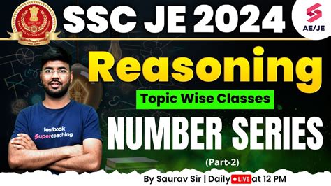 Ssc Je Reasoning Classes Number Series Reasoning For Ssc