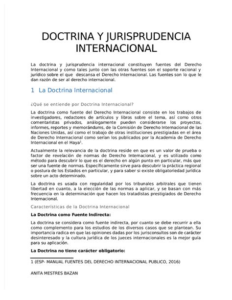 Pdf Doctrina Y Jurisprudencia Internacional Compress Doctrina Y