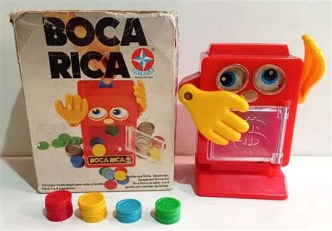 Brinquedo Antigo Estrela Boca Rica C Caixa Funciona Moeda