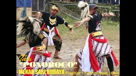 Tari Ponorogo Mekar Sari Budoyo Pingitlor Pandanarum Bara Youtube