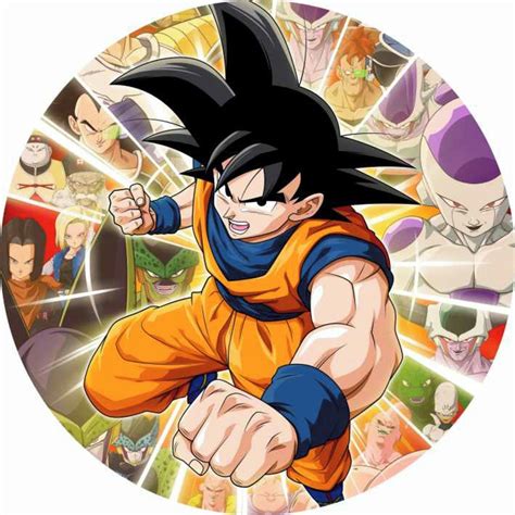 Painel Em Lona Redondo Dragon Ball Z 1 30 X 1 30 Banner Fosca Shopee