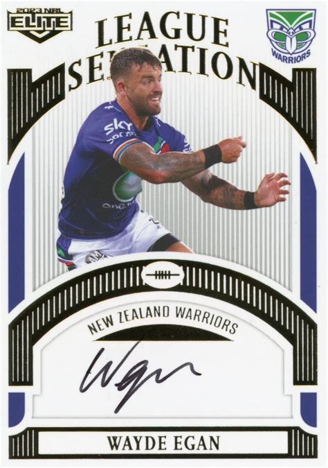 2023 NRL Elite White League Sensations Signatures Gold Coast Trading