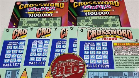 Crossword Sunday Crossword Mania Arizona Lottery Scratchers