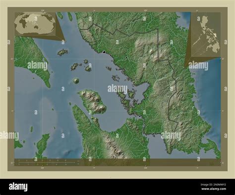 Samar Province Of Philippines Elevation Map Colored In Wiki Style