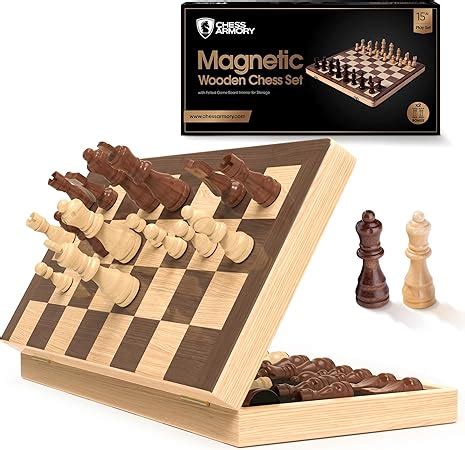 Amazon Chess Armory Chess Set 15 Inch Magnetic Wooden Chess Board